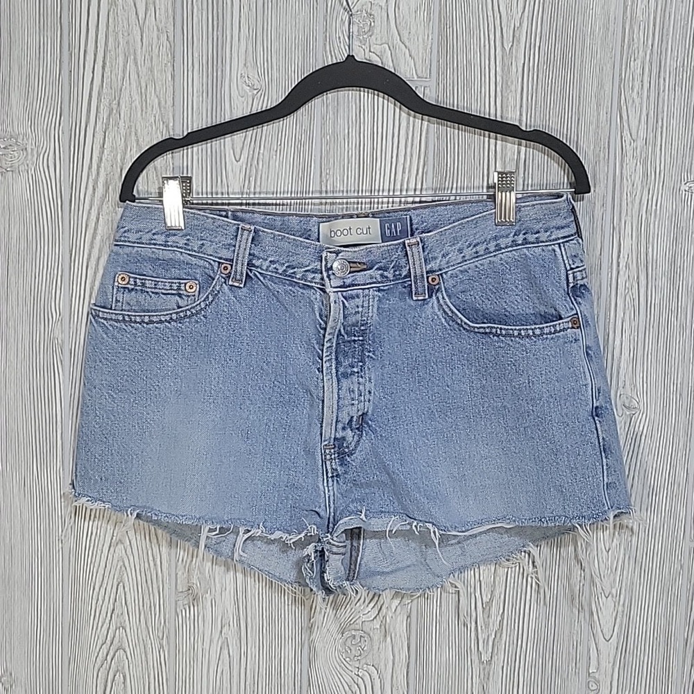 GAP Boot Cut, Cut Off Denim Jean Shorts, Women's 12